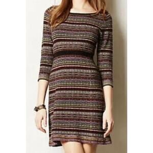 Sparrow Anthropologie Fair Isle Sweater Dress sz S